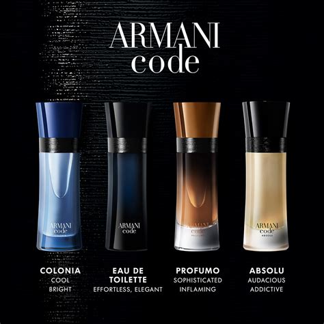 giorgio armani code collection